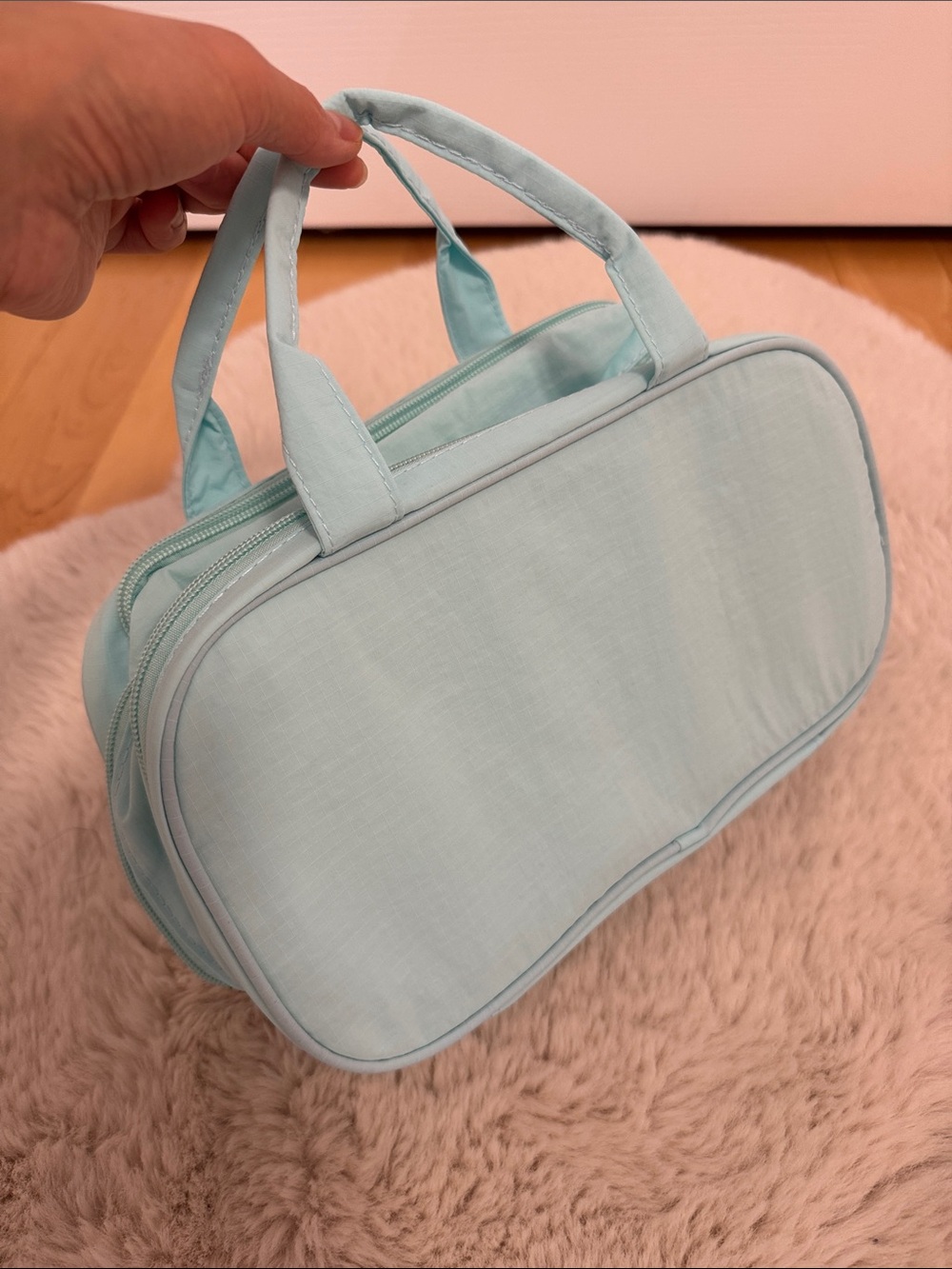 Light Blue Travel Toiletry Bag